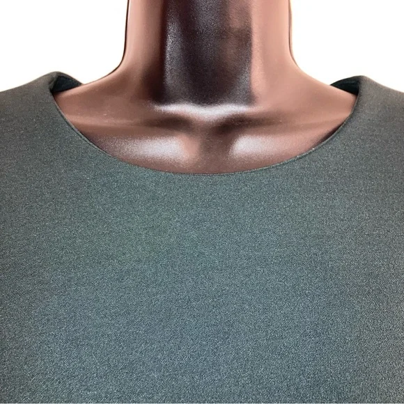 NEW Calvin Klein Fall Green Ruffle Short Sleeve Pencil Sheath Formal Dress 10 - Picture 6 of 17